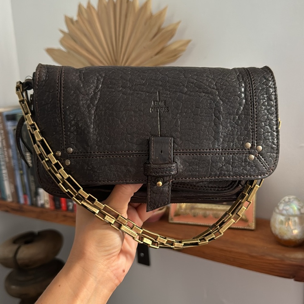 Jerome Dreyfuss Oscar Leather Purse